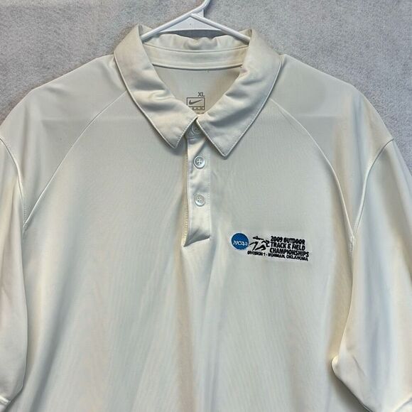 NIKE Shirt Men's XL White NCAA Track & Field Championship Polo Short Sleeve - Picture 2 of 15